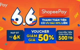 Giải nhiệt mùa hè bằng “mưa deal 6K” từ ví ShopeePay, duy nhất ngày 6.6